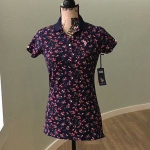 Super Feminine Floral Polo